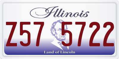 IL license plate Z575722