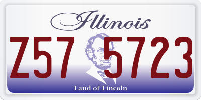 IL license plate Z575723