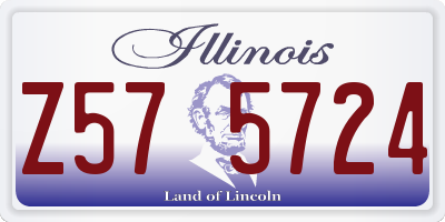 IL license plate Z575724