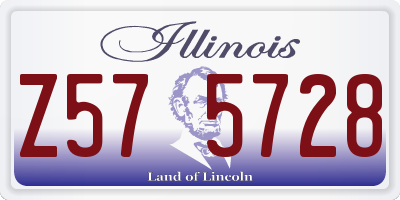 IL license plate Z575728