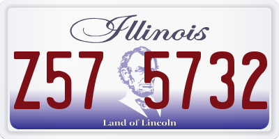 IL license plate Z575732