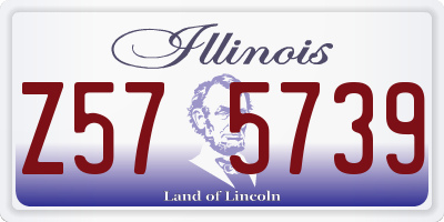 IL license plate Z575739