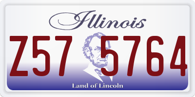 IL license plate Z575764