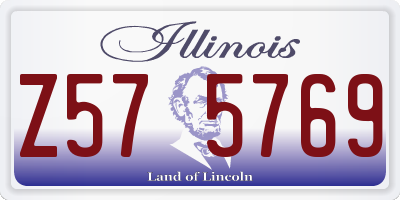 IL license plate Z575769
