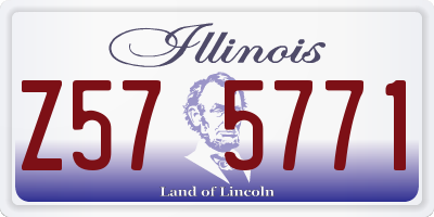 IL license plate Z575771