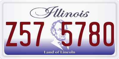 IL license plate Z575780