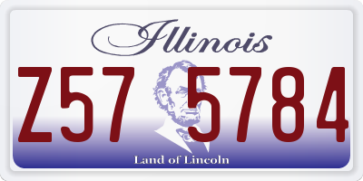 IL license plate Z575784