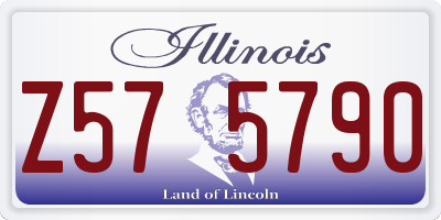 IL license plate Z575790