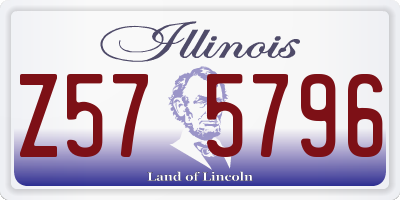 IL license plate Z575796