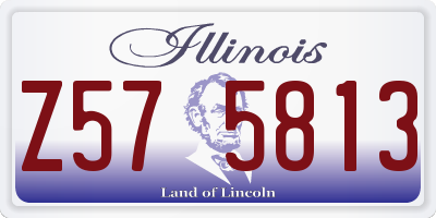 IL license plate Z575813