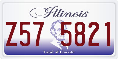IL license plate Z575821