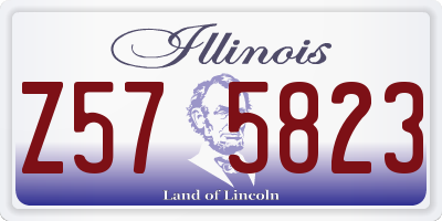 IL license plate Z575823