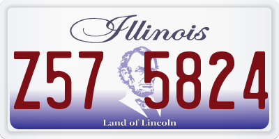 IL license plate Z575824