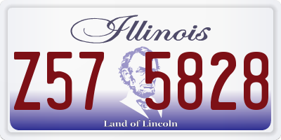 IL license plate Z575828