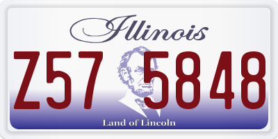 IL license plate Z575848