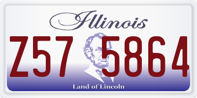 IL license plate Z575864