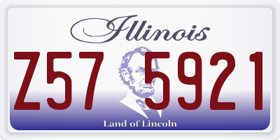 IL license plate Z575921