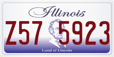 IL license plate Z575923