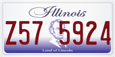 IL license plate Z575924