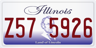IL license plate Z575926