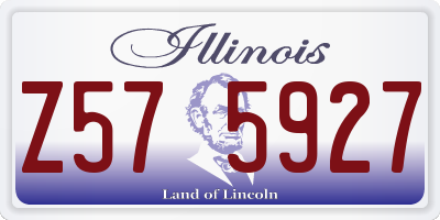IL license plate Z575927