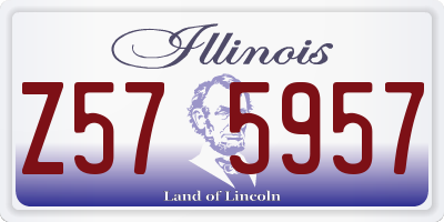 IL license plate Z575957