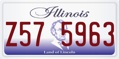 IL license plate Z575963