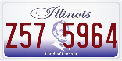 IL license plate Z575964