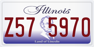 IL license plate Z575970