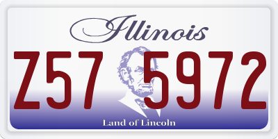 IL license plate Z575972