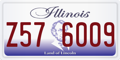 IL license plate Z576009
