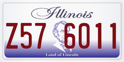 IL license plate Z576011