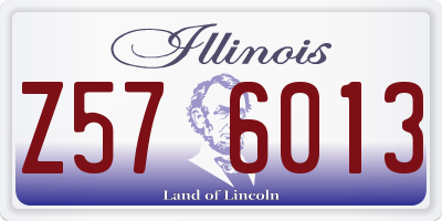IL license plate Z576013