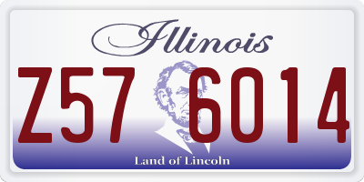 IL license plate Z576014