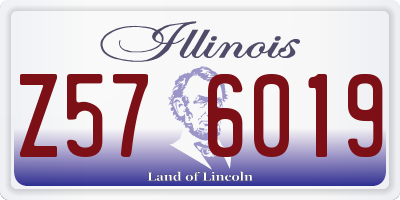 IL license plate Z576019