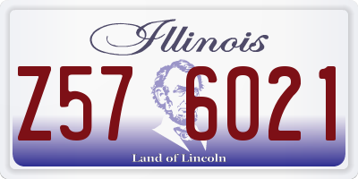 IL license plate Z576021