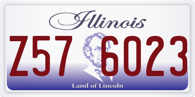 IL license plate Z576023