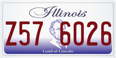 IL license plate Z576026