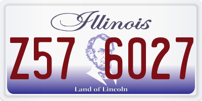 IL license plate Z576027
