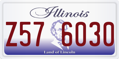 IL license plate Z576030