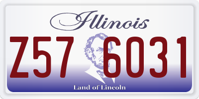 IL license plate Z576031