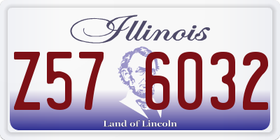 IL license plate Z576032