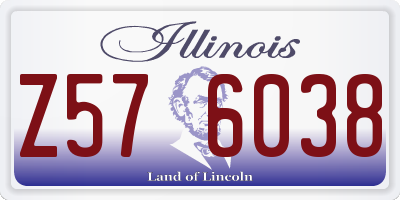 IL license plate Z576038
