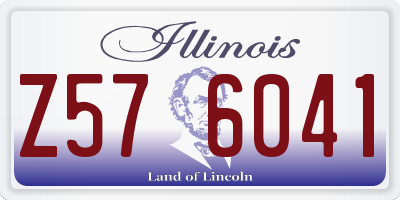 IL license plate Z576041