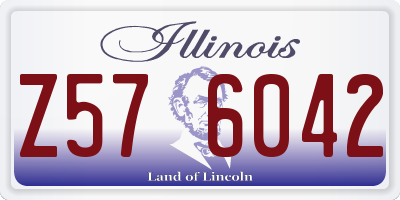 IL license plate Z576042