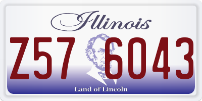 IL license plate Z576043