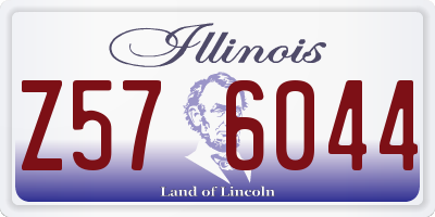 IL license plate Z576044