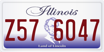 IL license plate Z576047