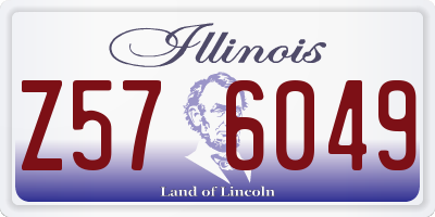 IL license plate Z576049