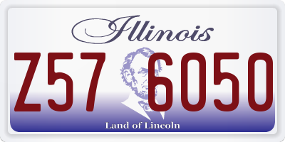 IL license plate Z576050